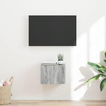 vidaXL TV Wandkast 39 x 31 x 29,5 cm Grijs Sonoma Bewerkt, Minder dan 50 cm, Verzenden, Nieuw, Minder dan 100 cm