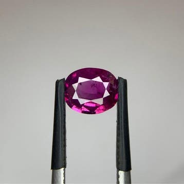 1 pcs Paars, Roze Saffier - 1.59 ct - Gemological Institute, Nieuw