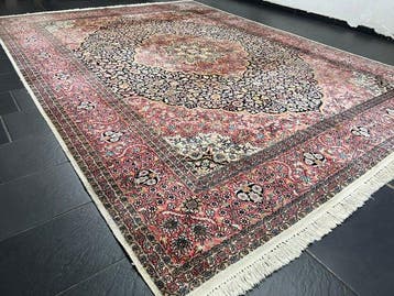 Kasjmier zijde - Tapijt - 377 cm - 277 cm, Huis en Inrichting, Stoffering | Tapijten en Kleden, Nieuw