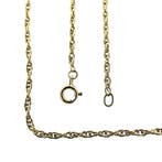Gouden Singaporeschakel ketting, Sieraden, Tassen en Uiterlijk, Kettingen, Ophalen of Verzenden, Gebruikt, Overige kleuren, Goud