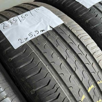 2 x Continental SportContact 6 235-50-19 Zomerbanden 5,5mm, 19 inch, Gebruikt, Ophalen of Verzenden, 235 mm