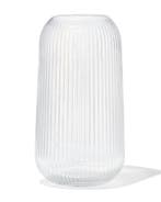 HEMA Vaas 6.9x27cm glas transparant, Verzenden, Nieuw