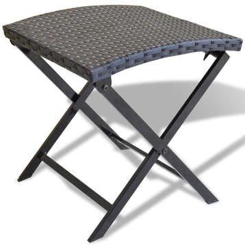 Design Kruk Zwart - Industrieel | 45% Korting, Ophalen of Verzenden, Zo goed als nieuw, Wicker, Inklapbaar