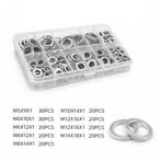 Set van 200 aluminium ringen (M5, M6, M8, M10, M12, M14), Ophalen of Verzenden, Nieuw