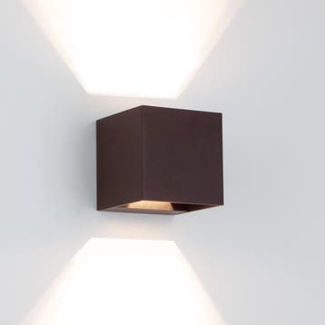 Reach Up en Down Muurlamp Zwart/Bruin Kubus met LED, Huis en Inrichting, Verzenden, Nieuw