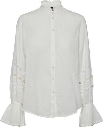 PIECES PCANNA LS SHIRT D2D Dames - Maat M (Dameskleding), Kleding | Dames, Verzenden, Nieuw