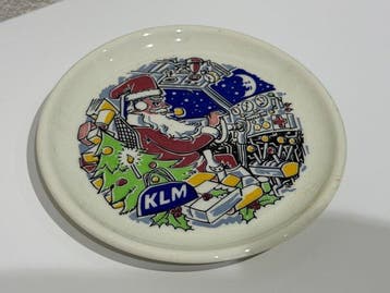 KLM ROYAL GOEDEWAAGEN - Bord - Aardewerk - KLM KERSTMAN