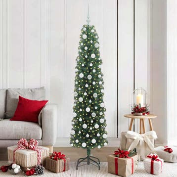 vidaXL Kunstkerstboom Groen 180 cm PVC en Staal en Kunststof, Diversen, Kerst, Verzenden, Nieuw