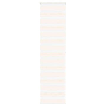 vidaXL Zebra rolgordijn 60x200 cm stofbreedte marmerbeige, Verzenden, Nieuw, Beige