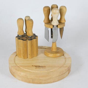 Guzzini - Eetservies (3) - Hout, Staal - Kits voor kaas