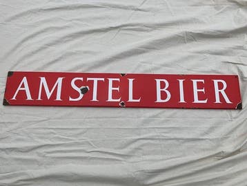 Anker emaillen borden fabriek - Reclamebord - Amstel Bier -