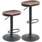 Set Van 2 Barkrukken, In Hoogte Verstelbare Draaistoelen Met, Verzenden, Nieuw