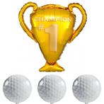 Golf folie ballonnen set Kampioen 4-delig, Ophalen of Verzenden, Nieuw, Overige typen