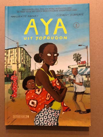 Marguerite Abouet - Prijswinnende reeks - Aya uit Yopougon 2, Eén stripboek, Ophalen of Verzenden, Zo goed als nieuw