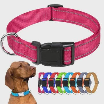 Reflecterende Hondenhalsband - Verstelbaar Nylon, Veilig en, Verzenden, Nieuw