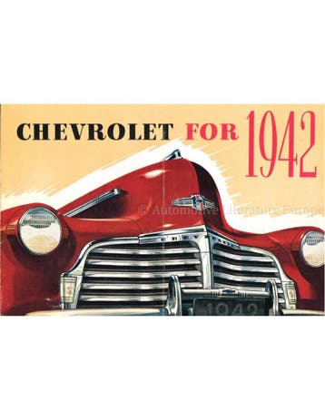 1942 CHEVROLET PROGRAMMA BROCHURE ENGELS (USA), Nieuw, Chevrolet, Author