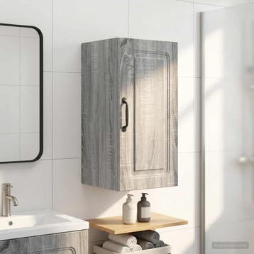 vidaXL Badkamer wandkast UTRECHT Grijs Sonoma 30 x 31 x 59, Verzenden, Nieuw