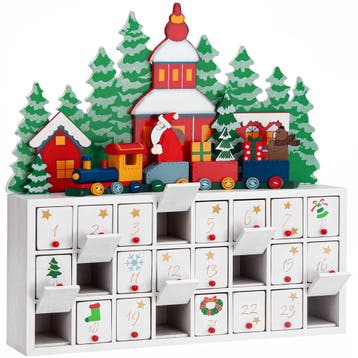 Adventkalender Hout Landschap (Voor in Huis), Verzenden, Nieuw