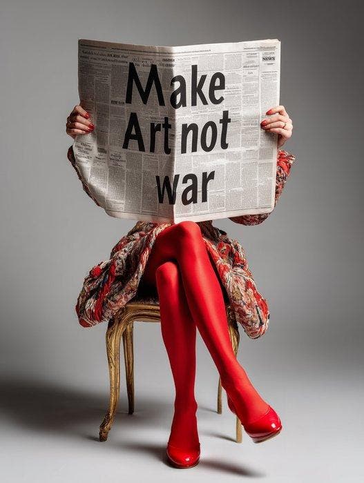 Bess Irissa - Make Art Not War, Antiek en Kunst, Kunst | Designobjecten