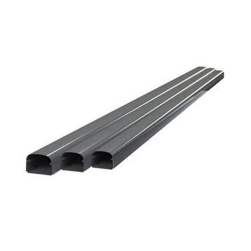 Airco leidinggoot antraciet T75 - 74 x 56 mm - 2 meter, Verzenden, Nieuw