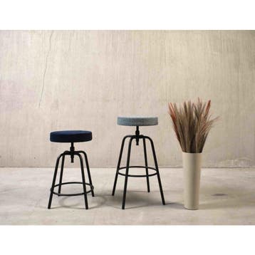 Workliving Barkruk Laag Rond - Fluweel Aarde Bos (Interieur), Verzenden, Nieuw in verpakking