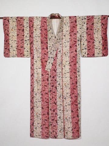 Meisen  antieke kimono, Japanse ikat (kasuri) - Zijde -