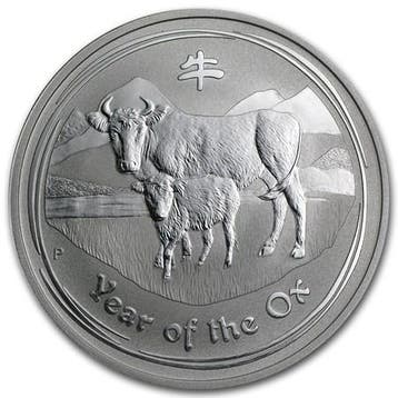 Lunar II - Year of the Ox - 1 oz 2009 (300.000 oplage), Verzenden, Losse munt, Zilver