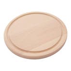 Snijplank | Beukenhout | Sapgeul | Ø250x20(h)mm EMGA, Verzenden, Nieuw in verpakking
