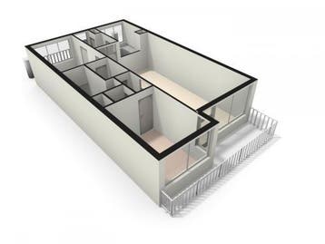 Te Huur 3 Kamer Appartement Euterpedreef In Utrecht, Huizen en Kamers, Huizen te huur, Utrecht-stad, Direct bij eigenaar, Appartement