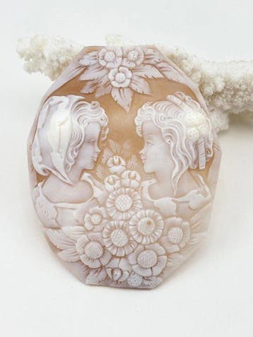 CASSIS MADAGASCARIENSIS - Cameo - Handgesneden camee