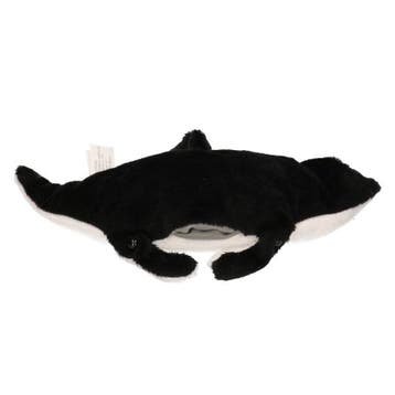 Mantarog knuffel - pluche - zwart/wit - 26 cm - speelgoed, Verzenden, Nieuw