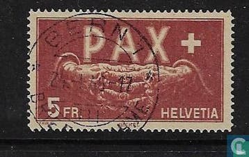 Zwitserland - Vrede - 1945, Postzegels en Munten, Verzenden, Gestempeld