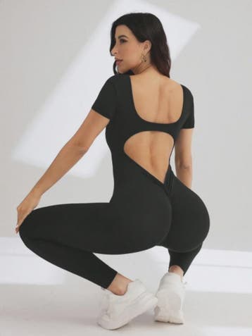 Naadloze Body met U-hals en Korte Mouwen - Optimaal voor Fit, Verzenden, Nieuw