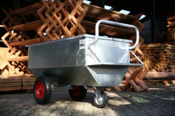 Voerwagen met supplementendrager, Brokkenkar, Voerkar, Voer, Dieren en Toebehoren, Stalling en Weidegang, Weidegang, 4 paarden of pony's of meer