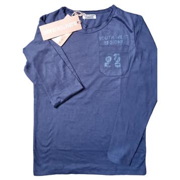 Longsleeves -- South West - 152 / Blauw, Verzenden, Nieuw