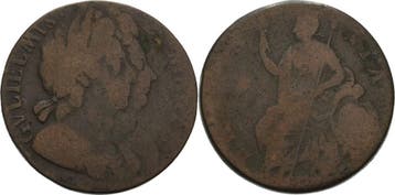 Halfpenny 1694 (?) Großbritannien William en Mary 1688-1694, Verzenden