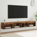 vidaXL Tv-meubelset 2 pcs Oudhout 100 x 30 x 30 cm Bewerkt, Huis en Inrichting, Kasten | Televisiemeubels, 100 tot 150 cm, Verzenden