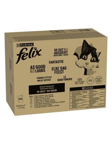 Felix Elke Dag Feest Mix Selectie Jelly-Gelei - Natvoer - Ru, Dieren en Toebehoren, Verzenden