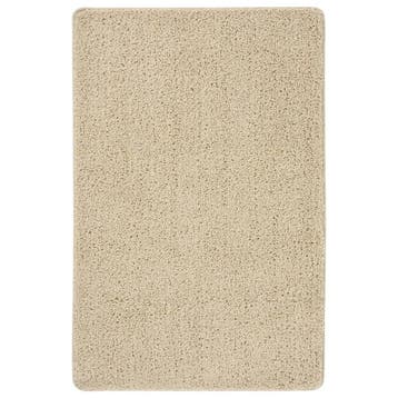 vidaXL Vloerkleed shaggy anti-slip 200x290 cm crèmekleurig, Verzenden, Nieuw, Crème