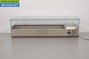 HCB RVS Opzetvitrine Opzet koelvitrine saladière 7 x 1/3 GN, Ophalen of Verzenden, Nieuw in verpakking