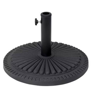 Nieuwe Parasolvoet Zwart – Decoratieve Parasolstandaard 15kg, Verzenden, Nieuw, Parasolvoet