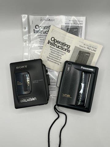 Panasonic, Sony - RQ-L340 - WM-EX30 Draagbare cassettespeler, Nieuw