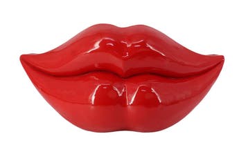 Vaas LIP 55cm rode lippen - 48058, Huis en Inrichting, Woonaccessoires | Vazen, Ophalen of Verzenden, Nieuw