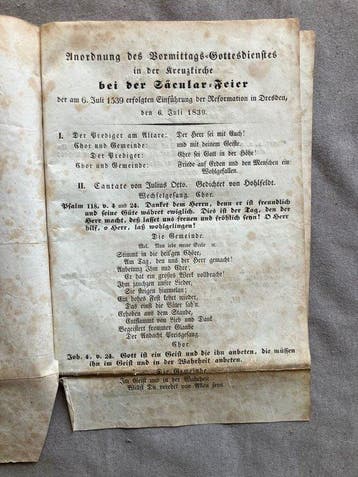 Cantate von Julius Otto. Gedichtet von Hohlfeldt -