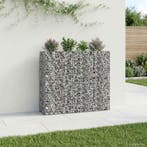 vidaXL Gabion Verhoogd Bed 2 pcs Zilver 170 x 50 x 150 cm, Verzenden, Nieuw, IJzer