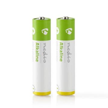AAA batterij - Nedis - 2 stuks (Alkaline, 1.5 V), Verzenden, Nieuw