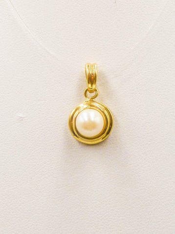 Hanger - 18 karaat Geel goud Parel