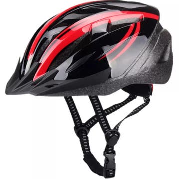 Falkx Unisex fietshelm - rood/zwart - maat L - antibacter..., Ophalen of Verzenden, Nieuw