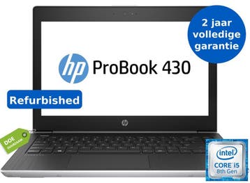Refurbished HP ProBook 430 G5 Volledig Gebruiksklaar, Qwerty, 256GB, 8 GB, Refurbished