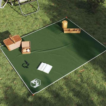 vidaXL Picknickkleed met haringen 205x155 cm groen, Verzenden, Nieuw